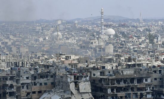 Developments on outskirts of Damascus