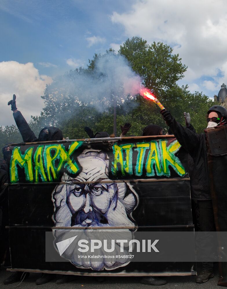 May Day rally brings unrest in Paris