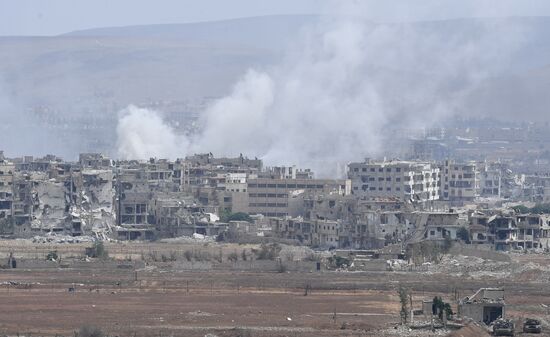 Developments on outskirts of Damascus