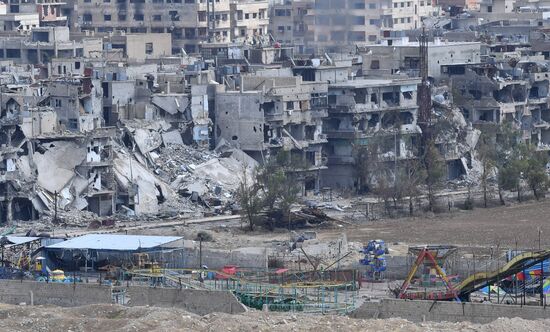 Developments on outskirts of Damascus