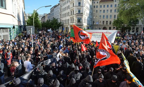 May Day rally brings unrest in Berlin