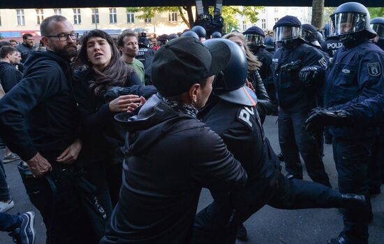 May Day rally brings unrest in Berlin