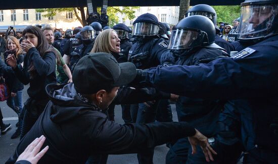 May Day rally brings unrest in Berlin