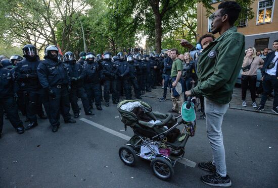 May Day rally brings unrest in Berlin