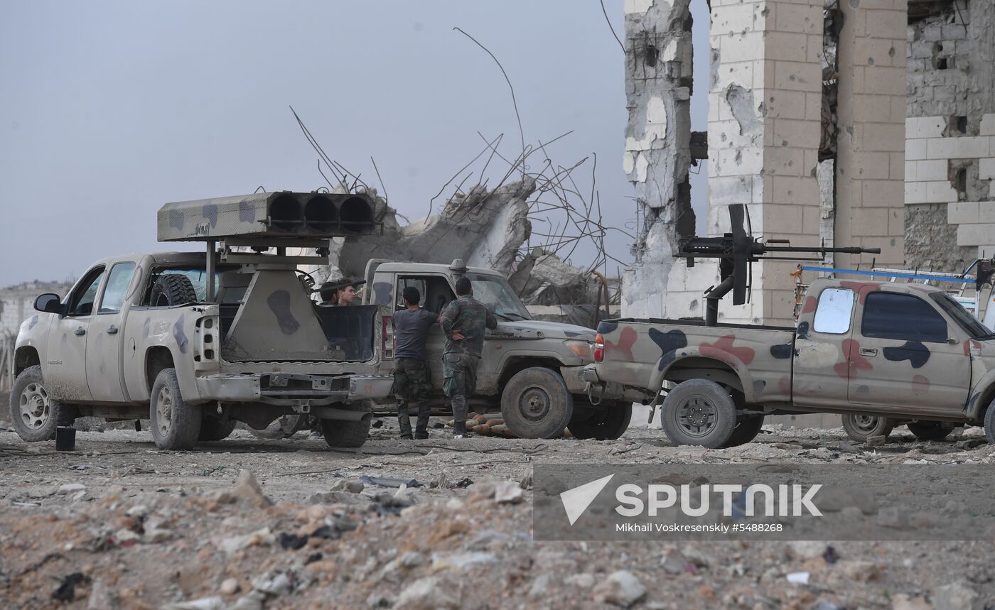 Developments on outskirts of Damascus