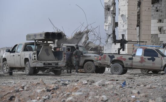 Developments on outskirts of Damascus