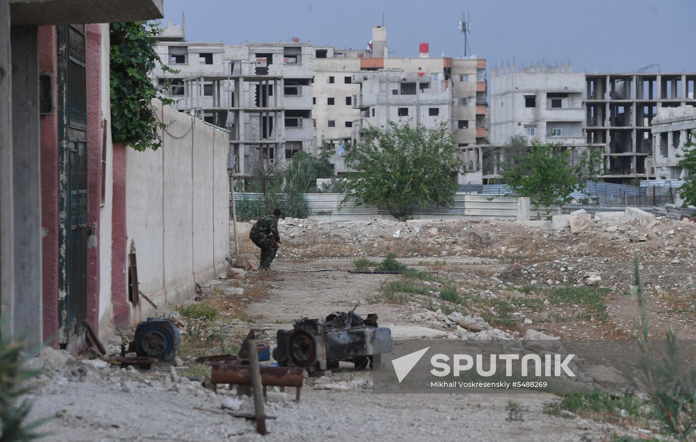 Developments on outskirts of Damascus