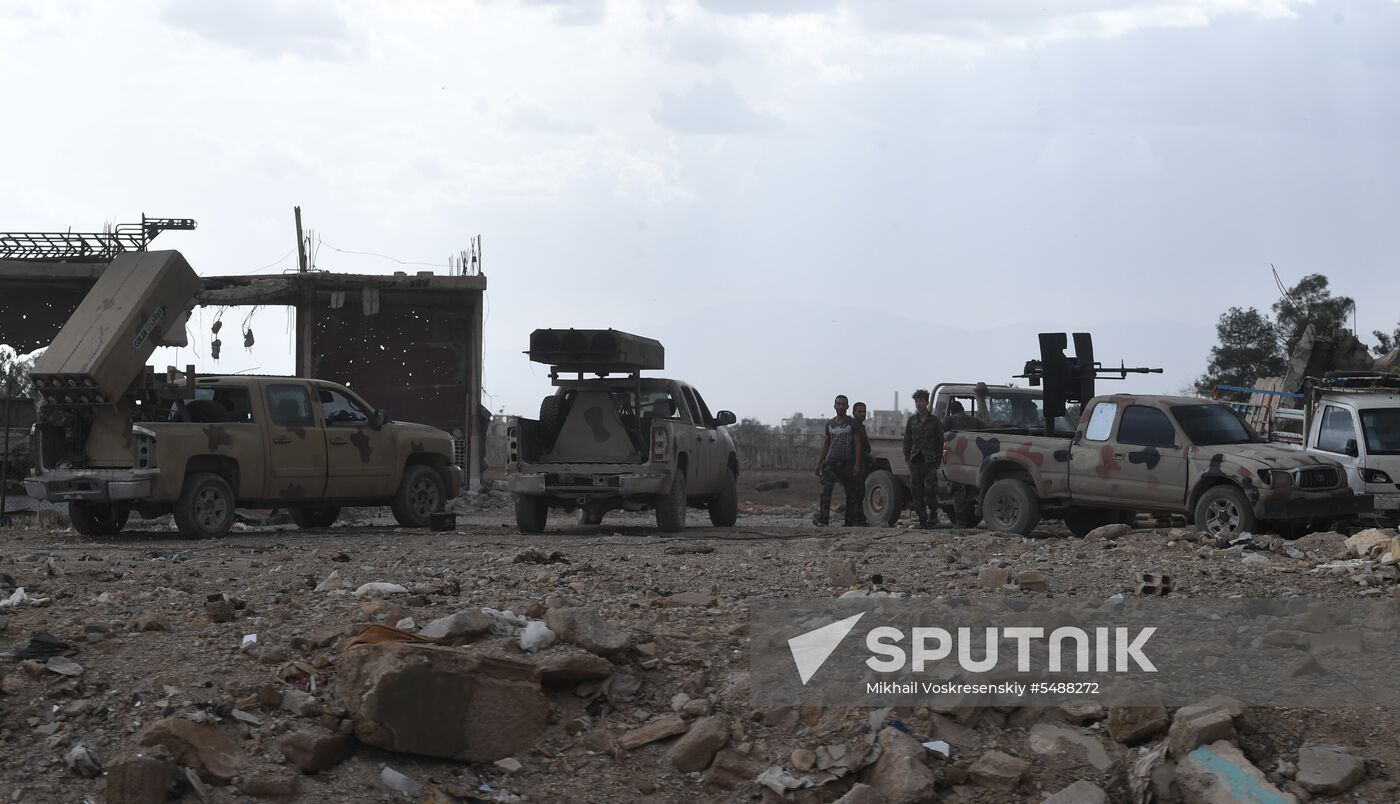 Developments on outskirts of Damascus