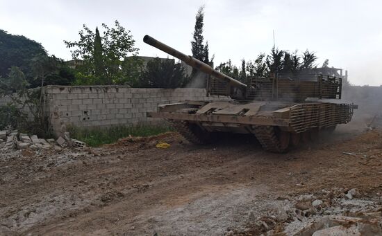Developments on outskirts of Damascus