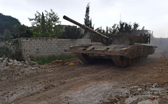 Developments on outskirts of Damascus