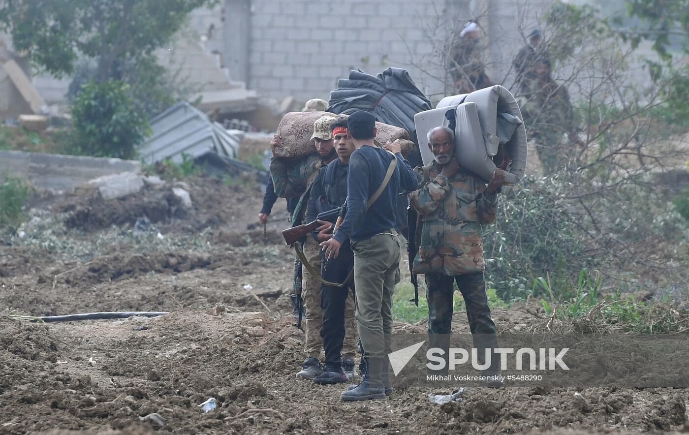 Developments on outskirts of Damascus