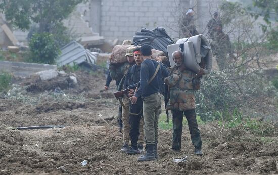 Developments on outskirts of Damascus
