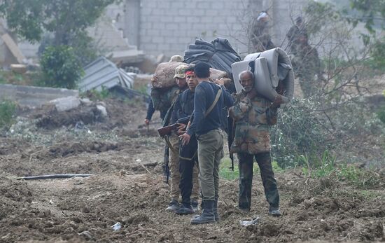 Developments on outskirts of Damascus