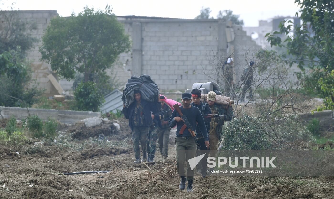 Developments on outskirts of Damascus