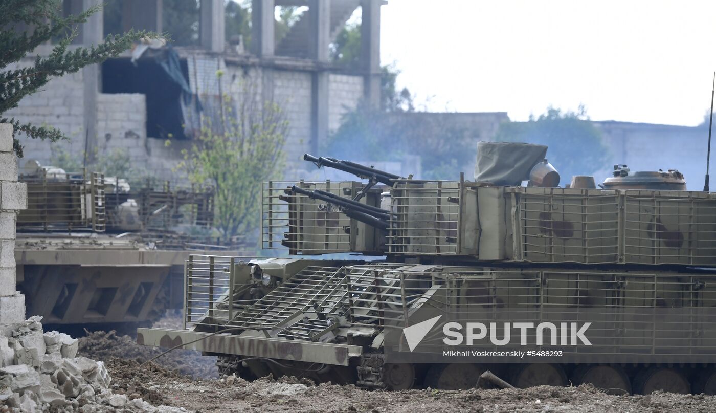 Developments on outskirts of Damascus