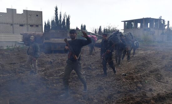 Developments on outskirts of Damascus