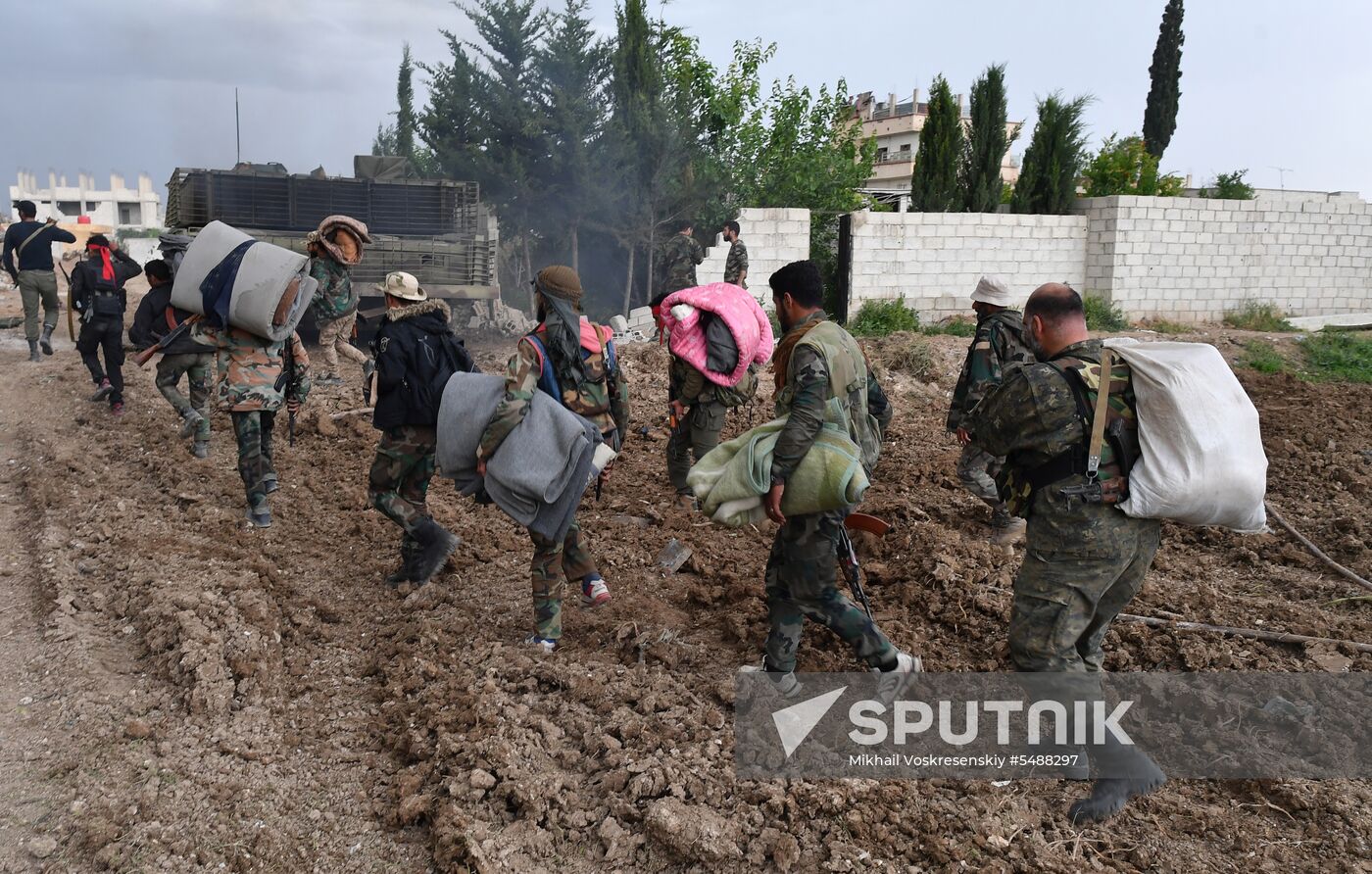 Developments on outskirts of Damascus