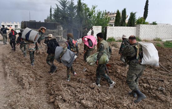 Developments on outskirts of Damascus