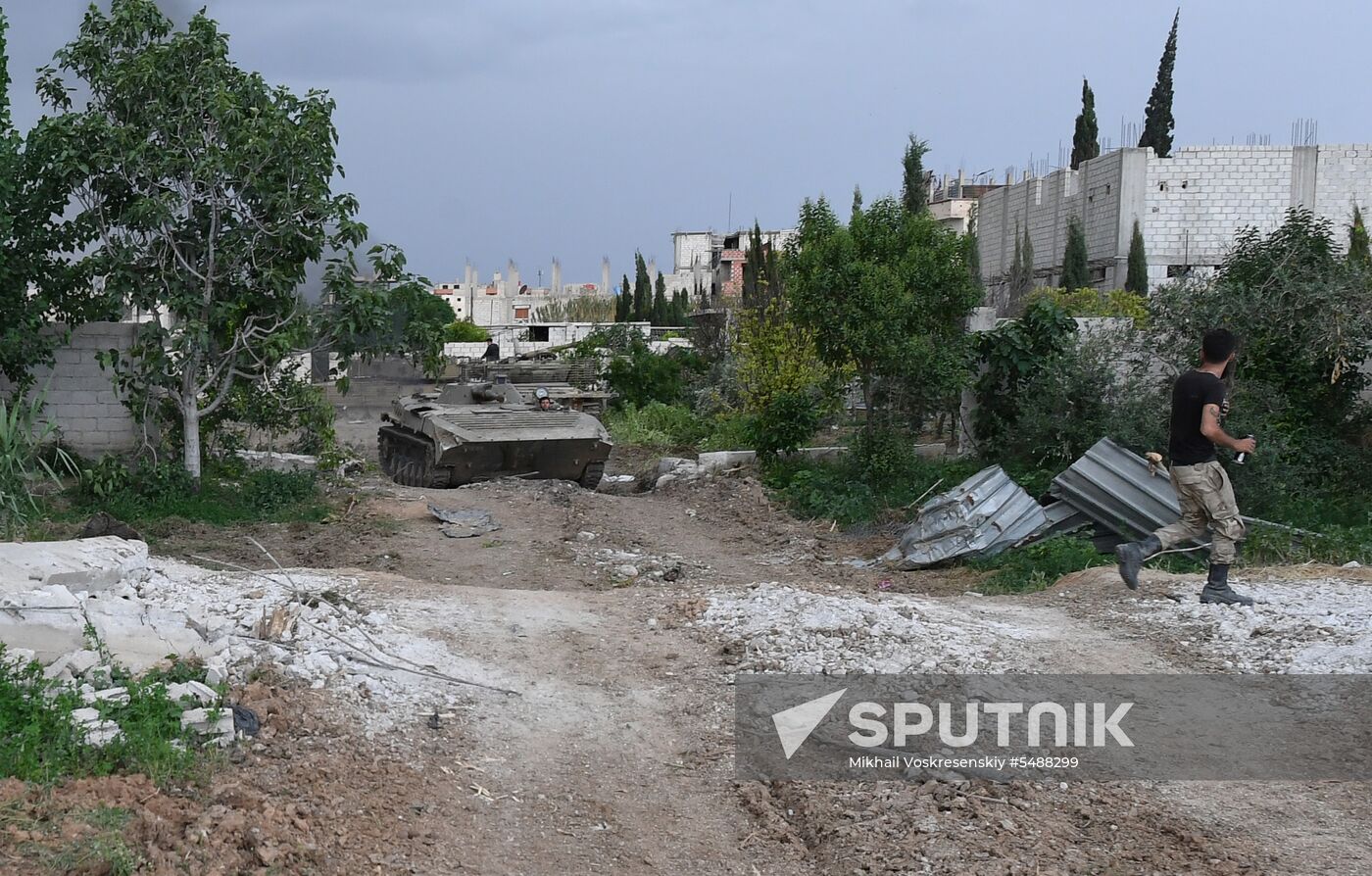 Developments on outskirts of Damascus