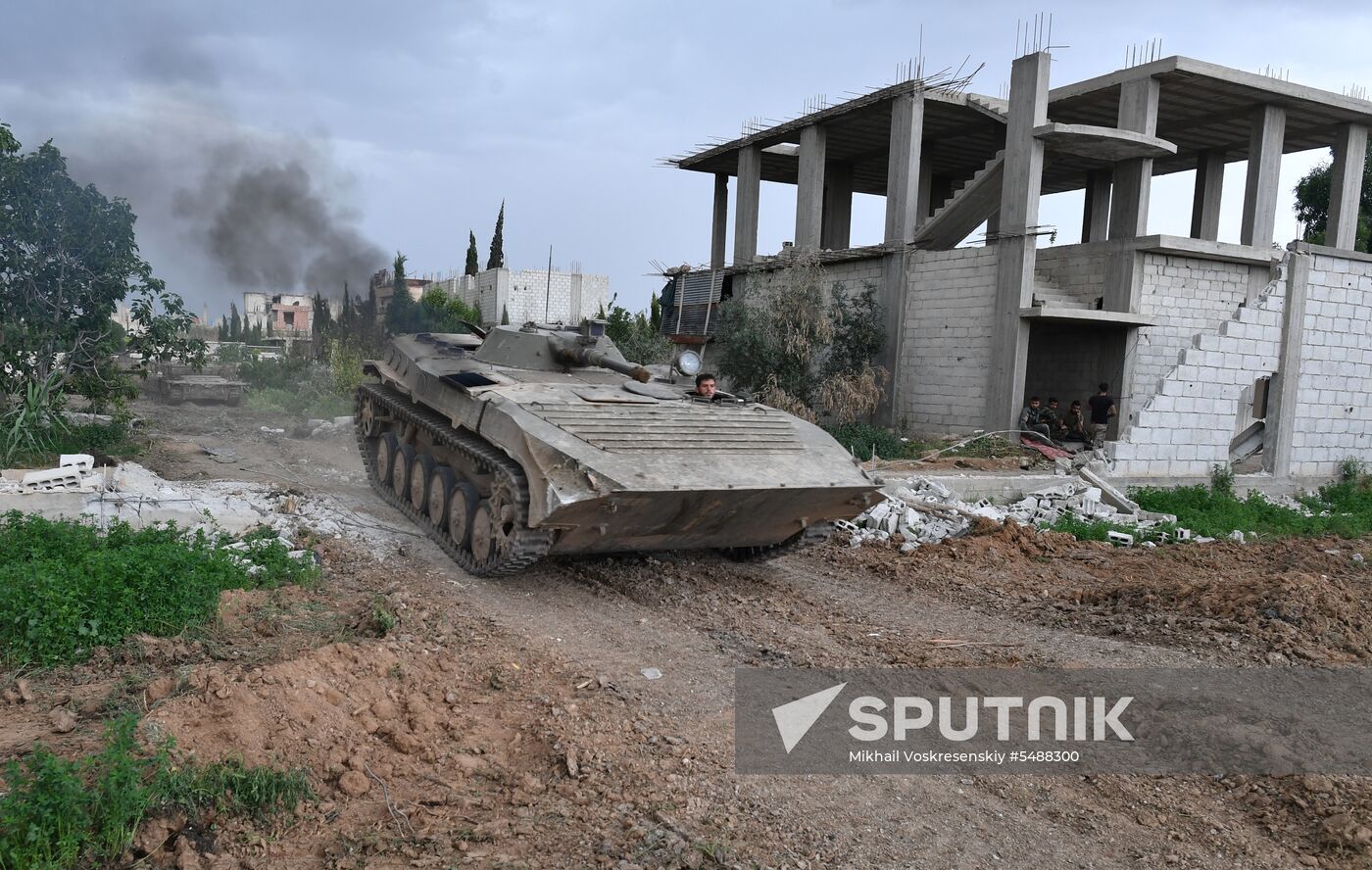 Developments on outskirts of Damascus