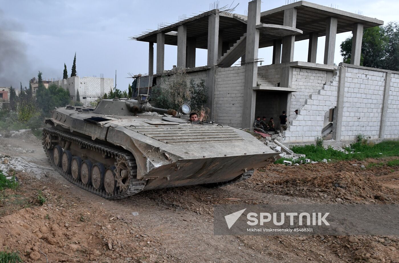 Developments on outskirts of Damascus