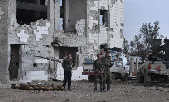 Developments on outskirts of Damascus