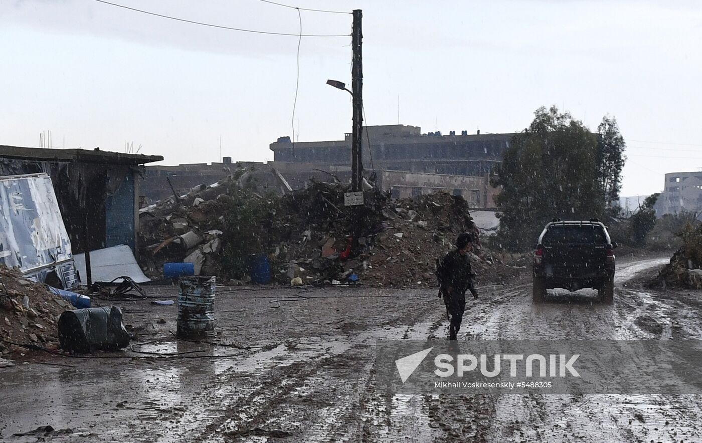 Developments on outskirts of Damascus