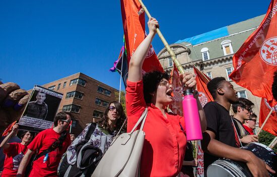 Labor Day rallies abroad