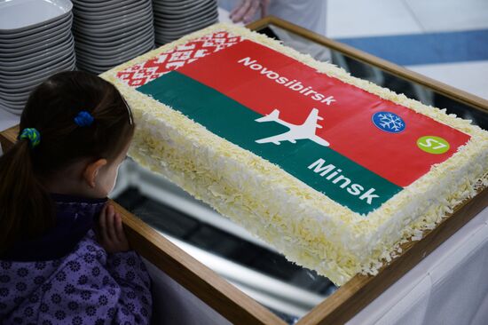 Launching new flight route from Novosibirsk to Minsk