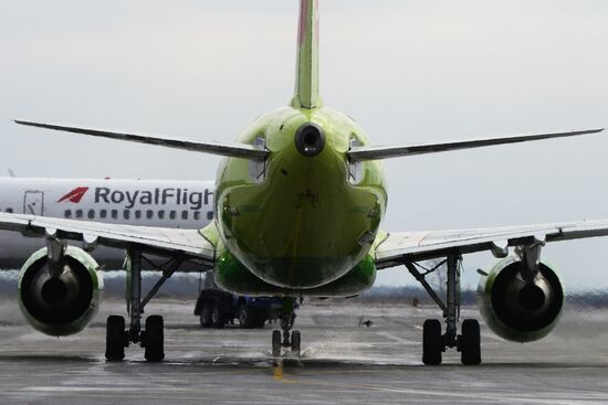 Tolmachevo Airport in Novosibirsk