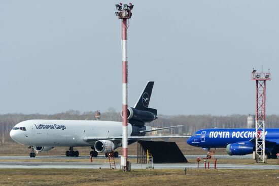 Tolmachevo Airport in Novosibirsk