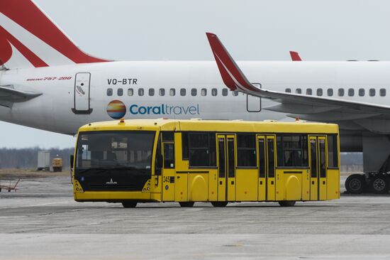 Tolmachevo Airport in Novosibirsk