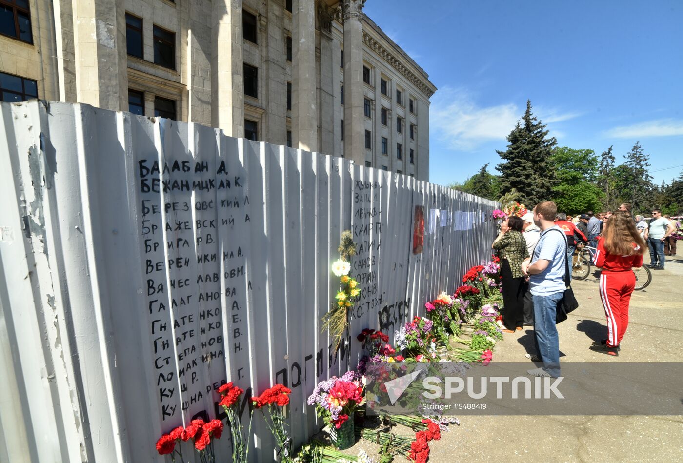 Commemorating those killed on May 2, 2014 in Odessa