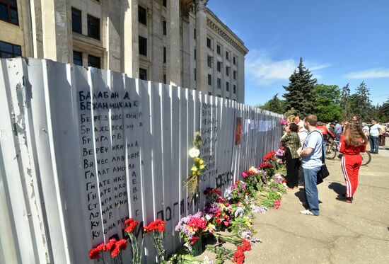 Commemorating those killed on May 2, 2014 in Odessa