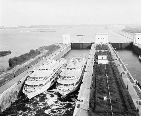 Locks of Gorky Hydroelectric Complex