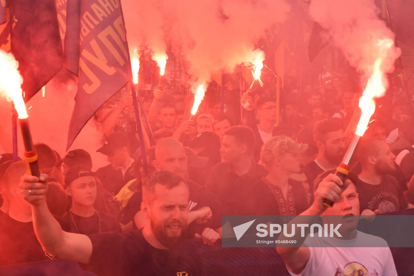 Ukraine's nationalists march in Odessa