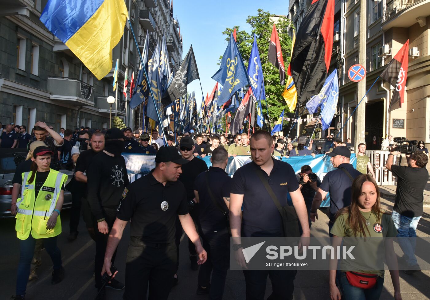 Ukraine's nationalists march in Odessa