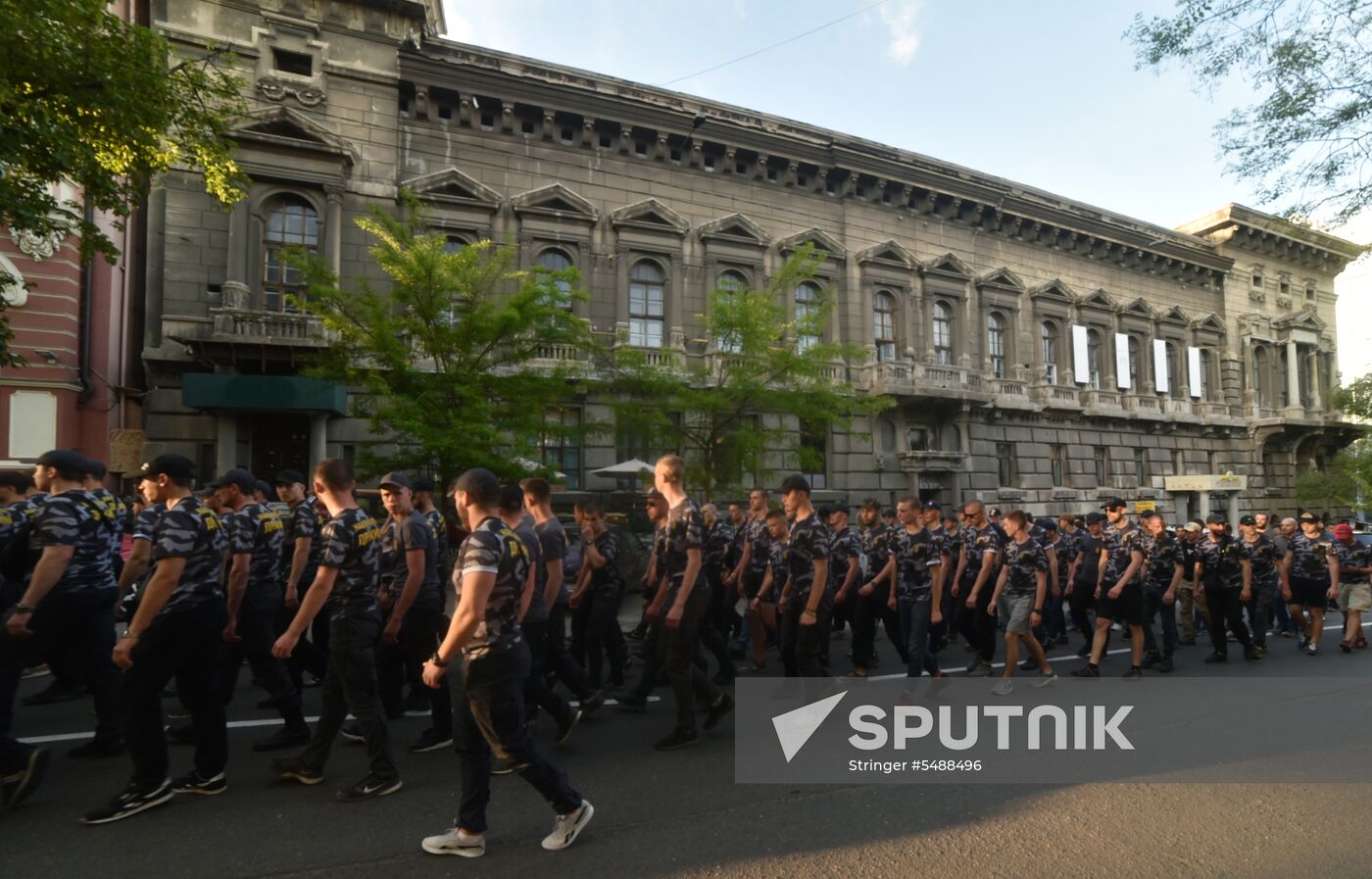 Ukraine's nationalists march in Odessa