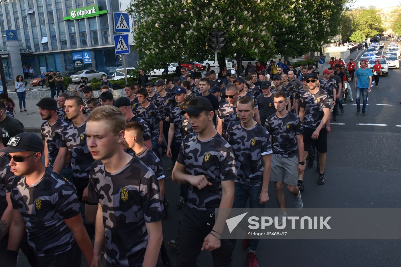 Ukraine's nationalists march in Odessa