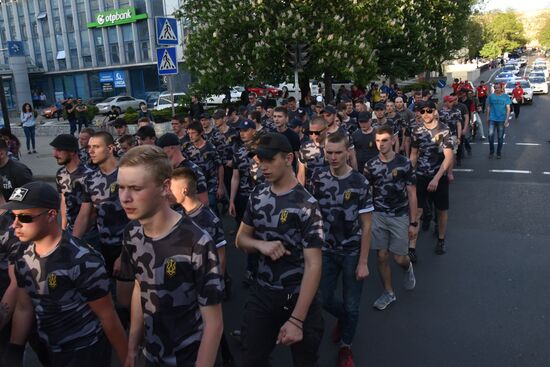 Ukraine's nationalists march in Odessa