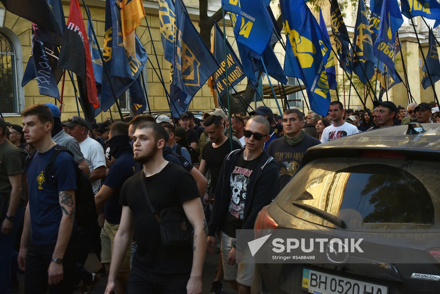 Ukraine's nationalists march in Odessa