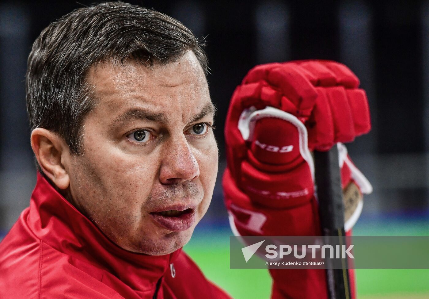 Ice hockey. World Championships. Russian national team's training session