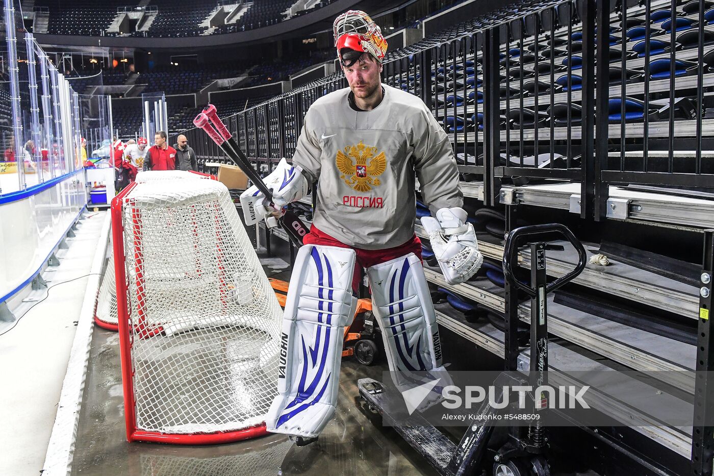 Ice hockey. World Championships. Russian national team's training session