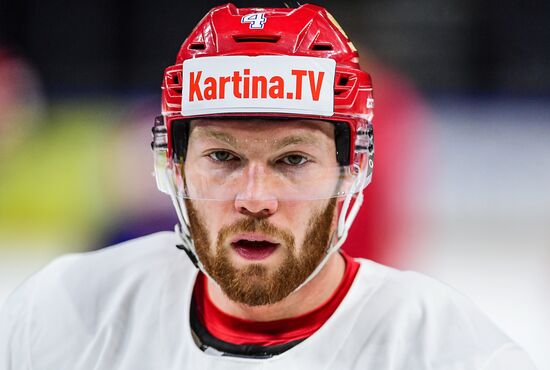 Ice hockey. World Championships. Russian national team's training session