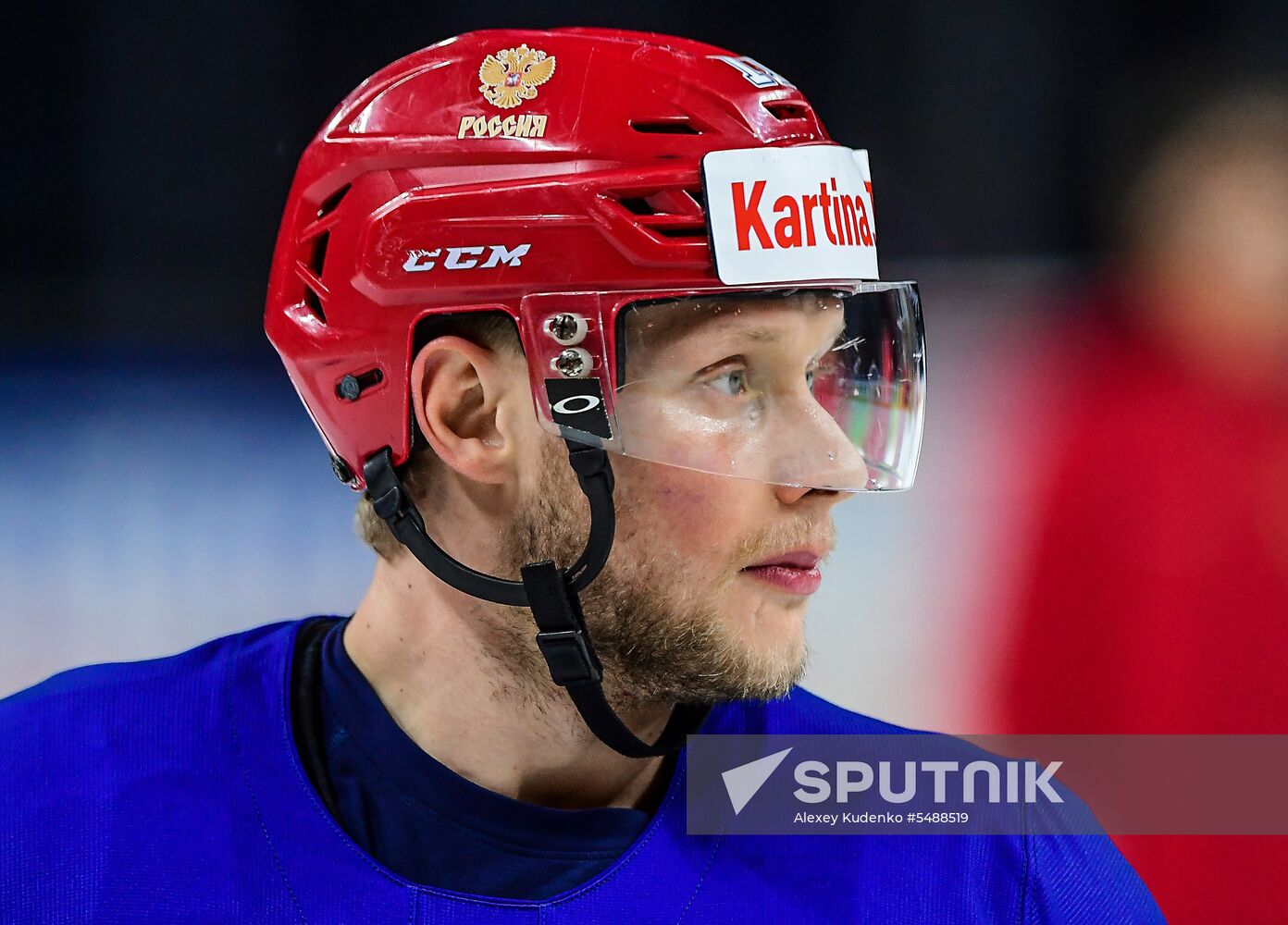 Ice hockey. World Championships. Russian national team's training session