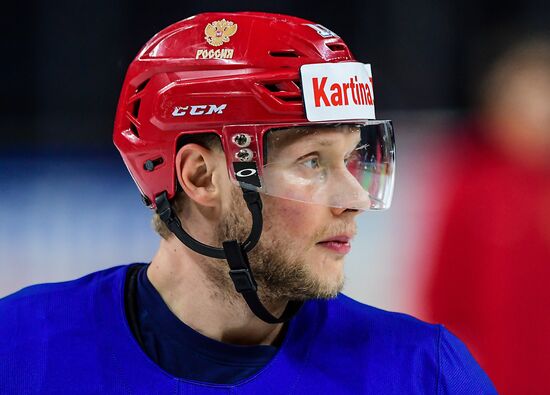 Ice hockey. World Championships. Russian national team's training session