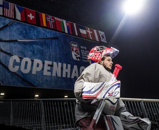 Ice hockey. World Championships. Russian national team's training session