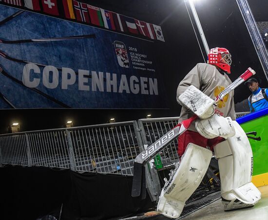 Ice hockey. World Championships. Russian national team's training session