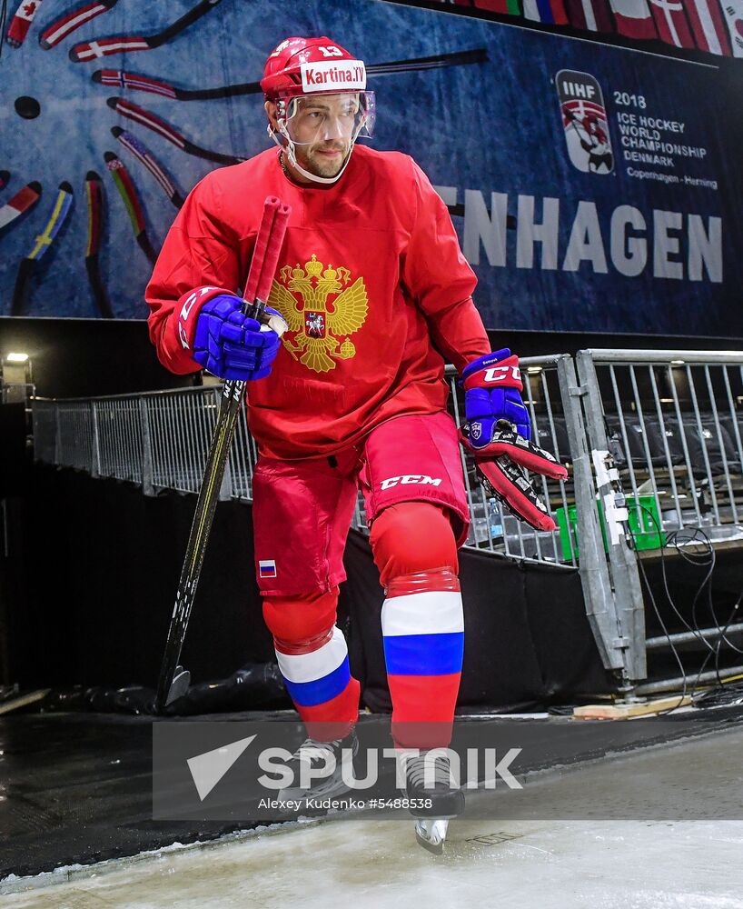 Ice hockey. World Championships. Russian national team's training session