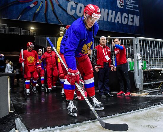 Ice hockey. World Championships. Russian national team's training session